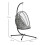 Outdoor PE Rattan Swing Chair with Foldable 2