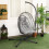 Outdoor PE Rattan Swing Chair with Foldable 8