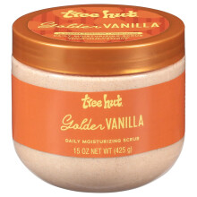 Tree Hut Golden Vanilla Daily Moisturizing Scrub, Smooth & Soften Skin, Body Polish, 15 oz
