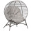 Egg Chair with Cushion & Side Pocket - Light Grey 1
