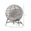 Egg Chair with Cushion & Side Pocket - Light Grey 2