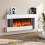 52 Inch Wall-Mounted Electric Fireplace with Remote Control 1