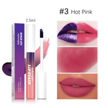 (3PCS( Hot Pink)) 3PCS NEW Waterproof Lipstick Peeling Off Lip Stain Tint Gloss Mask Long Lasting