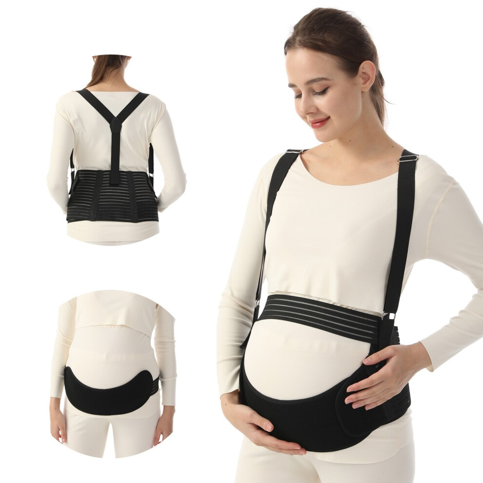 Inf Adjustable Maternity Belly Support Belt For Pregnancy - Breathable & Comfortable L