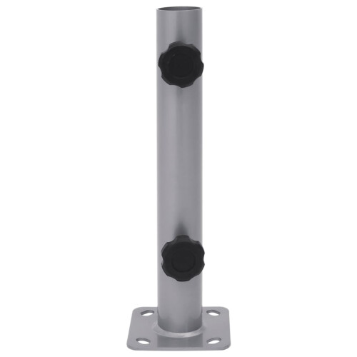 VidaXL vidaXL Parasol Base for Ø32/34/38 mm Pole Silver Steel 1