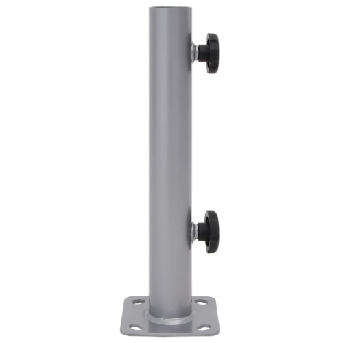 VidaXL vidaXL Parasol Base for Ø32/34/38 mm Pole Silver Steel 2