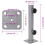 VidaXL vidaXL Parasol Base for Ø32/34/38 mm Pole Silver Steel 4