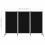 VidaXL vidaXL 3-Panel Room Divider Black 260x180 cm Wall Partition Screen Separator 1