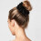 Black Satin Silk Scrunchies Extra-Large 4 Pack 4