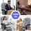 ELFORDSON (Retro Grey) ELFORDSON Massage Office Executive Chair 5