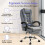 ELFORDSON ELFORDSON Massage Office Chair Executive Seat Fabric Grey 3