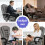 ELFORDSON ELFORDSON Massage Office Chair Executive Seat Fabric Grey 5