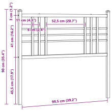 (black, 100 cm) vidaXL Metal Headboard Bedroom Home Bed Header Bed Headboard Black 160 cm