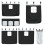VidaXL vidaXL Bunk Bed with Curtains Bed Frame White&Black 90x200 cm Solid Wood Pine 9