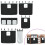 VidaXL vidaXL Bunk Bed with Curtains Bed Frame White&Black 90x200 cm Solid Wood Pine 10