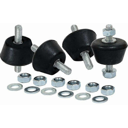 4 M8 Silent Blocks with Nuts for Air Conditioner Support