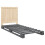 VidaXL vidaXL Bed Frame with Headboard Home Bed Base Grey 90x200 cm Solid Wood Pine 3