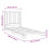 VidaXL vidaXL Bed Frame with Headboard Home Bed Base Grey 90x200 cm Solid Wood Pine 11
