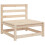 VidaXL vidaXL 5 Piece Patio Sofa Set Solid Wood Pine 5