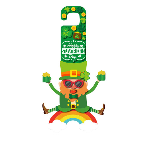 Dørophæng til St. Patricks dag – Shamrock & Hat Design, 25 2