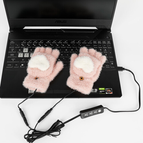 Varme Vinterhandsker Pink – Varme til alle fingre, 45C, 2