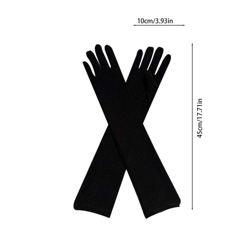 Γάντια Opera Spandex Over-Elbow, Μαύρο Ζεύγος 2