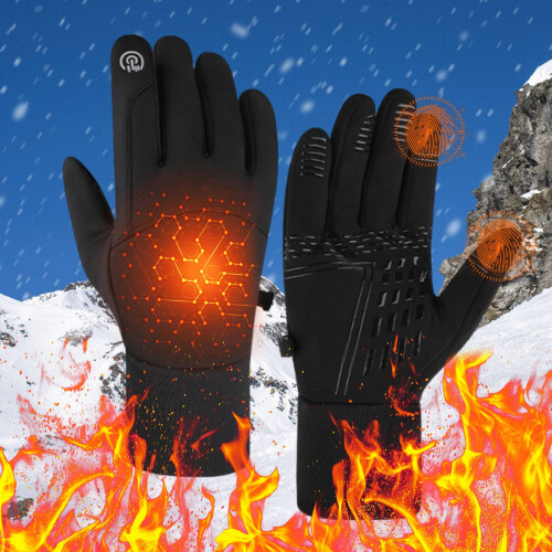 Fleece Touchscreen Gloves Windproof Warm Size M 1