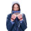 Heated Cotton Knitted Gloves Windproof Half-Finger USB 5