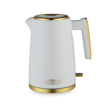 Salter Electric Cordless Kettle 17L 3KW Rapid Boil Textured Palermo WhiteGold
