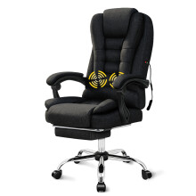 ELFORDSON Massage Office Chair Executive Seat Fabric Black