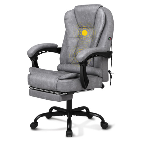 ELFORDSON (Retro Grey) ELFORDSON Massage Office Executive Chair