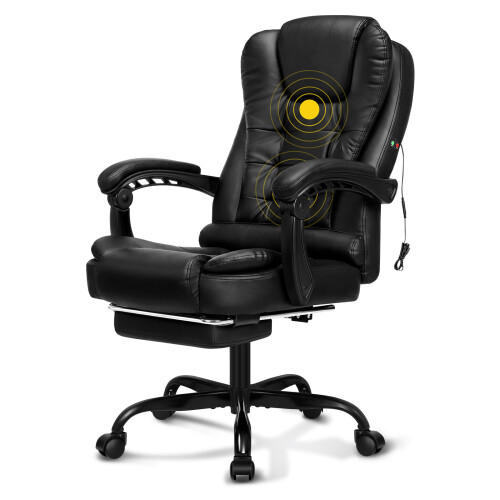 (Black) ELFORDSON Massage Office Executive Chair