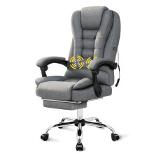 ELFORDSON Massage Office Chair Executive Seat Fabric Grey