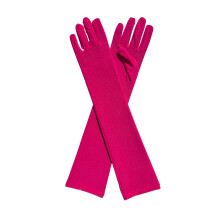 Operahansker Lange Spandex Over Albue Par Hot Pink