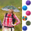 Sammenklappelig paraplyhat 64 cm 8-ribs UV-beskyttelse 5