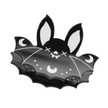 Pince à cheveux chauve-souris d'Halloween pour femmes et filles – Noire ou