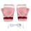Heated Cotton Knitted Gloves Windproof Half-Finger USB 1
