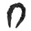 Black PU Leather Headbands for Women Handmade 1