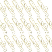 Noten-Büroklammern – 50er-Pack, Metall-Büroklammern für Büro, Schule und Lesezeichen Gold