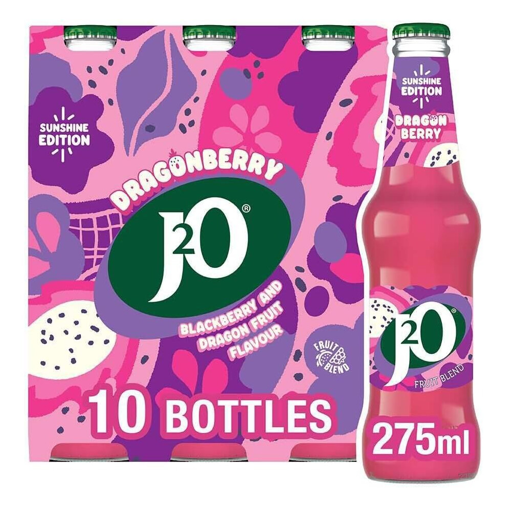J2o Blackberry & Dragonfruit 275Ml Bottle (Pack Of 10)