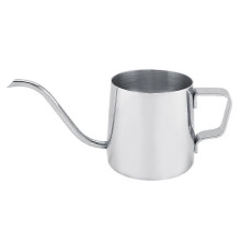 250ml Stainless Steel Gooseneck Narrow Spout Coffee Drip Pot Kettle Teapot(Silver)