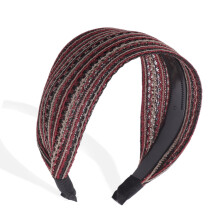 Wide Headbands for Women Bohemian Thick Hair Accessories Red