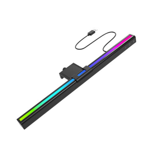Lampe de bureau multicolore à éclairage d'ambiance-carré