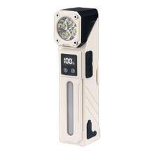 Waterproof Outdoor Emergency Light Portable Flashlight-White