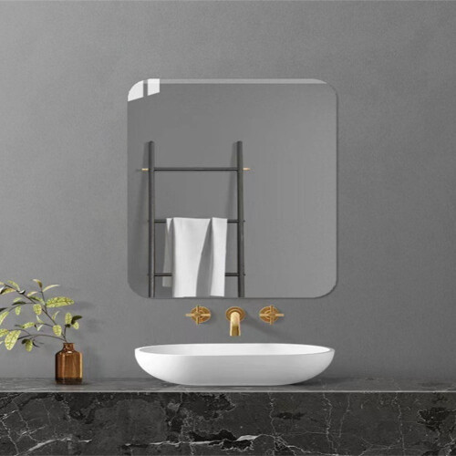 Irregular Frameless Wall Mirror 40x40 cm