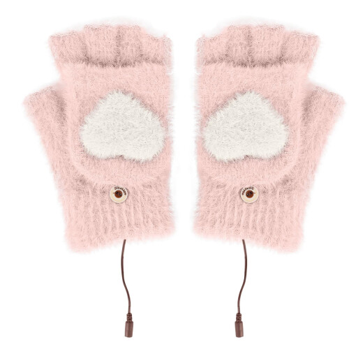 Varme Vinterhandsker Pink – Varme til alle fingre, 45C,