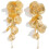 Brincos de Flor com Pingente Dourado para Mulheres (1 Par) 1