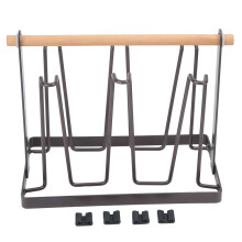 Elegant afdruiprek voor kopjes, hoogwaardige metalen houder, voor uw keuken en interieur, stevige organizer voor mokken en kopjes, antislip rubberen