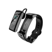B6 Smart Bracelet Bluetooth Headset 2-in-1 Heart Rate Men\'s And Women\'s Sports Watch Pedometer