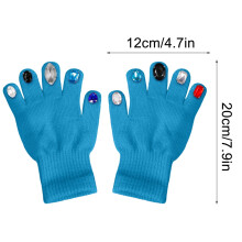Winter Rhinestone Gloves Stylish Sparkling Cold Weather